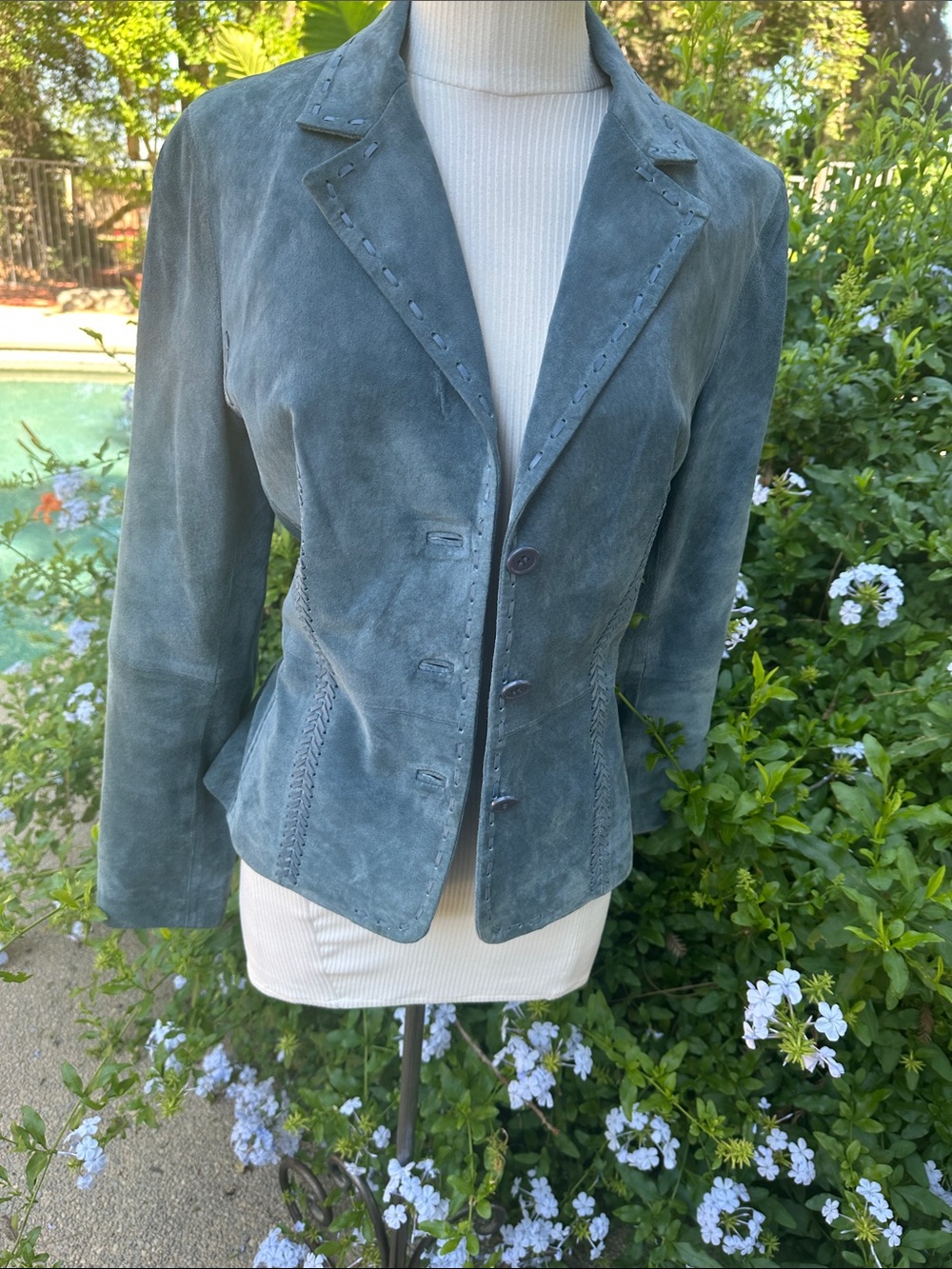 Georgiou Studio Suede Tailored Jacket/Blazer - Picture 10 of 14